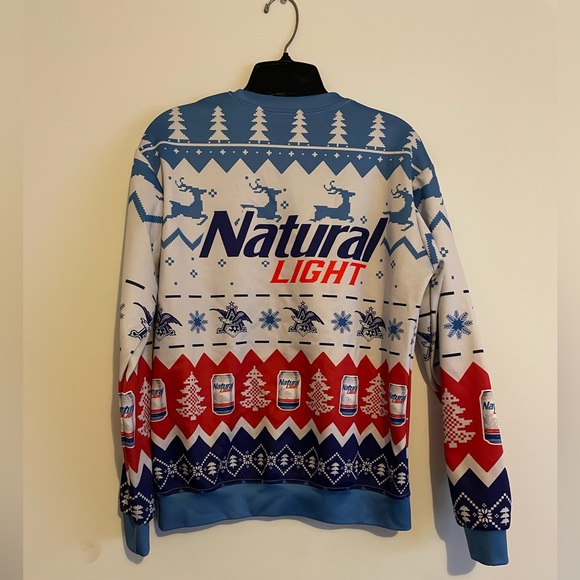 Natural Light Beer Christmas sweater - Picture 2 of 2